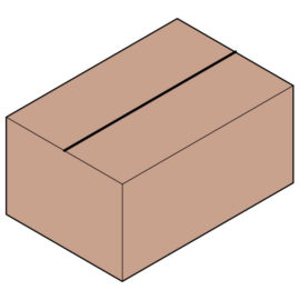 Caja con solapas 313x233x185