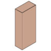Caja con solapas dobles 290x150x675