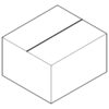 Caja con solapas 210x185x125